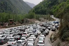 اعمال محدودیت ترافیکی در جاده چالوس - ۱۸ خرداد ۱۴۰۳